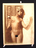 LEHNERT & LANDROCK Vintage Portrait of Young Female Nude Original Photo Tunisia, 1900s