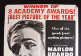 On the Waterfront {Marlon Brando} Lebanese Movie Poster 50s