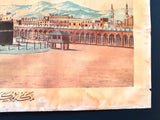 Mecca Hajj (ملصق مكة المكرمة, السعودية) 62x45cm Original Framed Old Poster 1800s