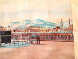 Mecca Hajj (ملصق مكة المكرمة, السعودية) 62x45cm Original Framed Old Poster 1800s