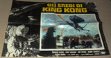 Set of 7x GLI EREDI DI KING KONG ISHIRO HONDA} Italian Movie Photobusta Card 70s