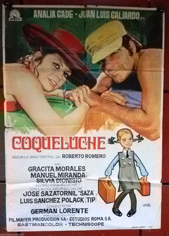 COQUELUCHE (ANALIA GADE) Original Spanish Movie Poster 70s