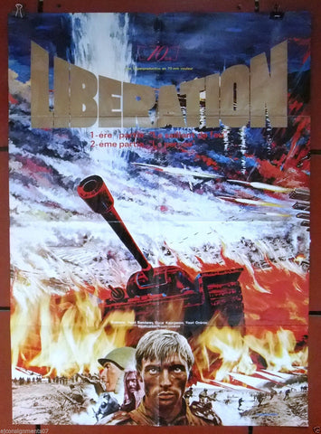 LIBERATION {Youri Ozerov} Original Russian Movie Poster 70s