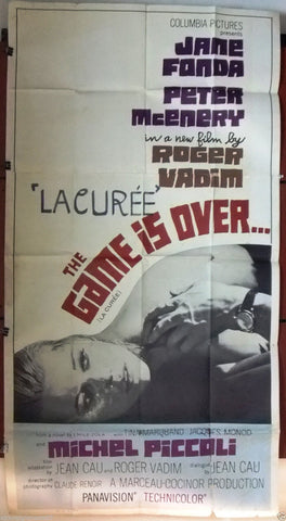 Game is Over (Jane Fonda) 3sht Org 41x81" Movie Poster 70s