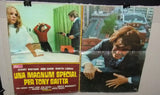 (Set of 10) UNA MAGNUM SPECIAL PER TONY SAITTA SAXON Italian Film Lobby Card 70s