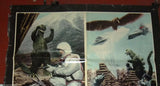 Set of 7x GLI EREDI DI KING KONG ISHIRO HONDA} Italian Movie Photobusta Card 70s