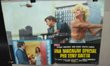 (Set of 10) UNA MAGNUM SPECIAL PER TONY SAITTA SAXON Italian Film Lobby Card 70s