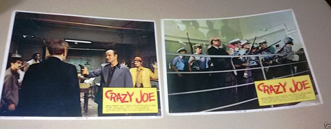 {Set of 8} CRAZY JOE (PETER BOYLE) 11x14 Org. U.S Lobby Cards 70s