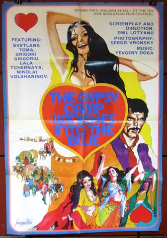 The Gypsy Camp Vanishes into the Blue { Svetlana Toma} Russian Movie Poster 70s