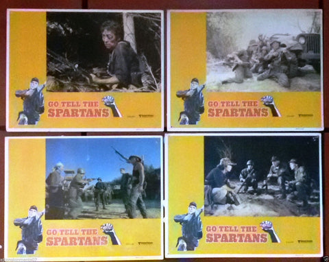{Set of 8} Go Tell The Spartans {BURT LANCASTER} 11x14 Org. U.S Lobby Cards 70s