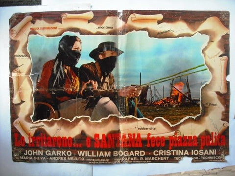 E Sartana Fece Piazza Pulita Western Italian Photobusta Lobby Card 70s