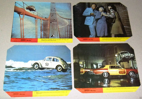 (Set of 4) Herbie Rides Again 10x8" UK British Films Lobby Card 70s