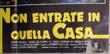 (Set of 2) Non entrate in quella casa Italian Film Lobby Card 80s