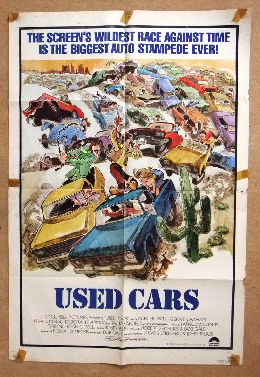 USED CARS (KURT RUSSELL) 27"x41" Original U.S. Movie Poster 80s