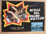 (Set of 3) QUELLI DAL PALMO D'ACCIAIO Original Italian Film Lobby Card 70s