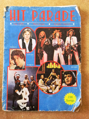 كتاب هيت باراد Hit Parade Abba, Bee Gees, Elvis, Travolta Lebanon Song Book 1979