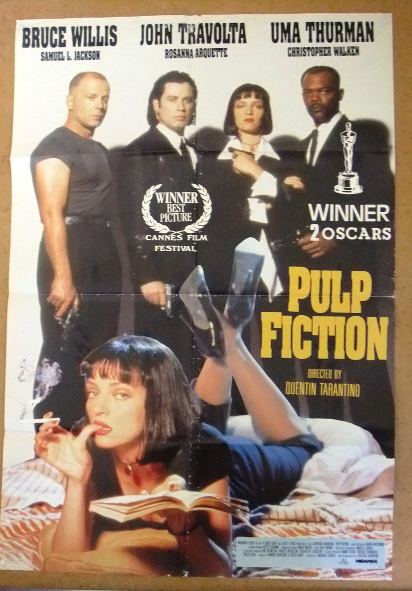 Pulp Fiction {John Travolta} Original Lebanese Movie Poster 90s