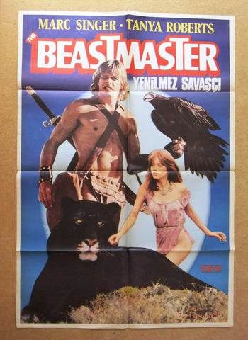 Beastmaster, Yenilmez Savaşçı {Marc Singer} Turkish Movie Original Poster 80s