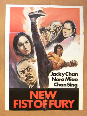New Fist of Fury {Jackie Chan} Int. Original Kung Fu Movie Poster 70s
