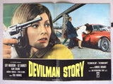 (Set of 8) DEVILMAN STORY (Guy Madison) Italian Film Lobby Card 70s