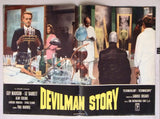 (Set of 8) DEVILMAN STORY (Guy Madison) Italian Film Lobby Card 70s
