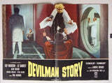 (Set of 8) DEVILMAN STORY (Guy Madison) Italian Film Lobby Card 70s