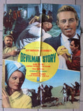 (Set of 8) DEVILMAN STORY (Guy Madison) Italian Film Lobby Card 70s