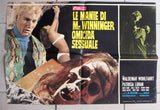 (Set of 9) LE MANIE DI MR WINNINGER OMICIDA SESSUALE Italian Film Lobby Card 70s