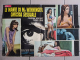 (Set of 9) LE MANIE DI MR WINNINGER OMICIDA SESSUALE Italian Film Lobby Card 70s