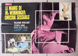 (Set of 9) LE MANIE DI MR WINNINGER OMICIDA SESSUALE Italian Film Lobby Card 70s
