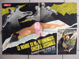 (Set of 9) LE MANIE DI MR WINNINGER OMICIDA SESSUALE Italian Film Lobby Card 70s