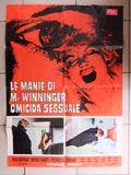 (Set of 9) LE MANIE DI MR WINNINGER OMICIDA SESSUALE Italian Film Lobby Card 70s