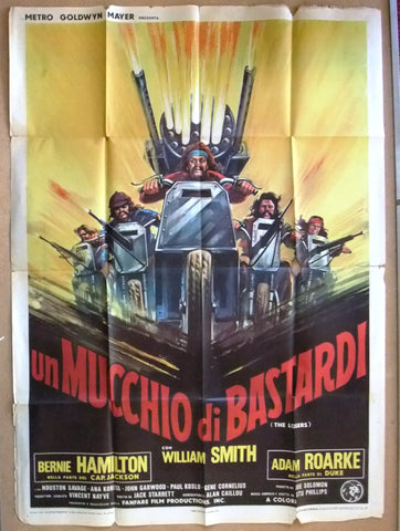Un mucchio di bastardi (Adam Roarke) Italian Movie Poster Manifesto (2F) 70s