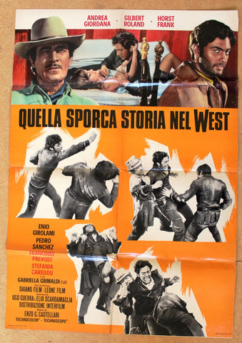 Quella sporca storia nel west {ENIO GIROLAMI} Italian Movie Poster 60s