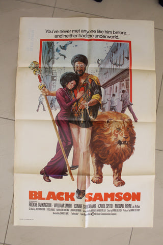 Black Samson (Rockne Tarkington) 27x41" Original US Movie Poster 70s