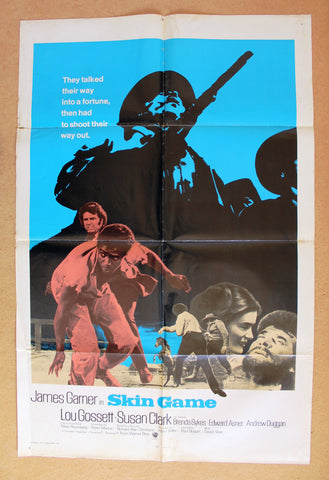 Skin Game {James Garner} 27"x 41" Original U.S. Movie Poster 80s