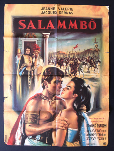 SALAMMBO - Jeanne Valérie 24"x33" French Movie Poster 60s