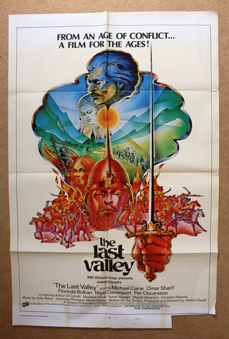 The Last Valley Michael Caine 27x41" Original US Movie Poster 70s