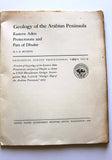 Geology of the Arabian Peninsula: Eastern Aden Protectorate and Part of Dhufar Book 1966