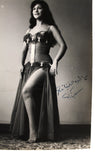 صورة ممثلة وراقصة شرقية مصرية إمضاء سهير زكي Souher Zaki Signature Belly Dancer Org Photo 60s