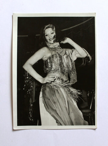 صورة ممثلة وراقصة شرقية مصرية نجوى فؤاد Nagwa Fouad Belly Dancer Org Photo 60s