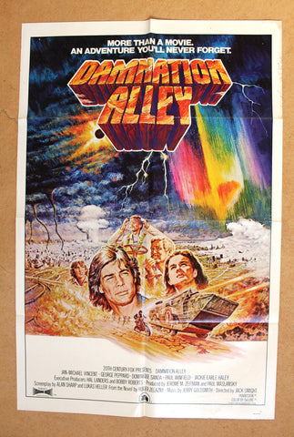 Damnation Alley (Jan Michael Vincent) 27x41 Original Movie Poster 70s