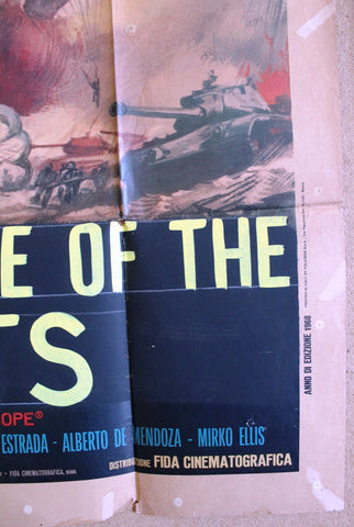 The Battle of Giants (Jack Palance) Italian 2F Movie Original Poster 60s