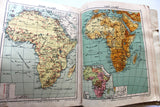 ‬كتاب الأطلس الابتدائي الطبعة الأولى Arabic 1st Ed World Primary Atlas Book 1926