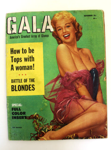 Gala, American Greatest Array of Glamor Nov. Magazine 1959