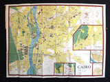 A New Map of Cairo U.A.R. Map 1966