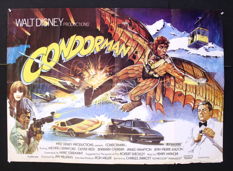 Condorman (Michael Crawford) 38"x27" Lebanese Quad Original Movie Poster 80s