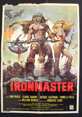 Ironmaster {Sam Pasco} Lebanese 39x27" Original Film Poster 80s