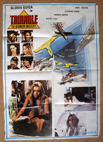 The Bermuda Triangle {Gloria Guida} Original Lebanese Movie Poster 70s