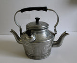 vintage aluminum double-spout turkish teapot Kettle